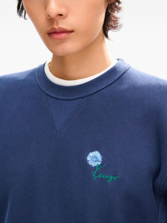 26FW 겐조 긴팔 티셔츠 FG65SW2754MJ 79 Blue - KENZO