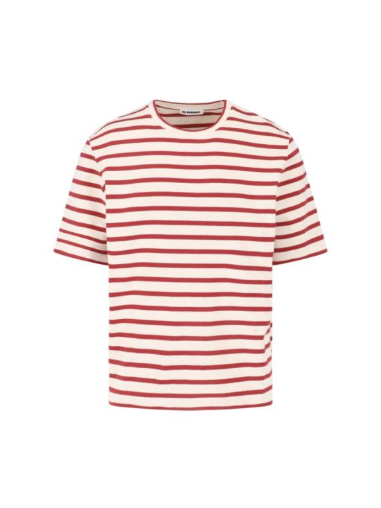 26SS 질샌더 반팔 티셔츠 J47GC0109 J46497649 Red