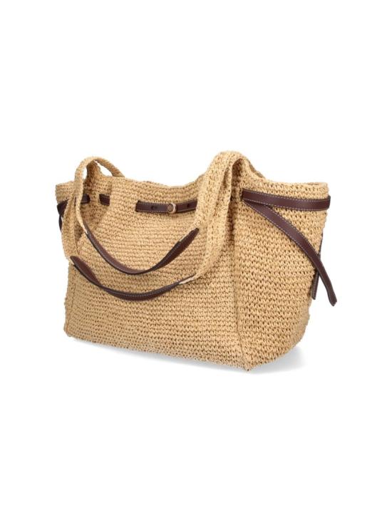 26SS 토리버치 로미 우븐 토트 백 178696254 Neutrals - TORY BURCH