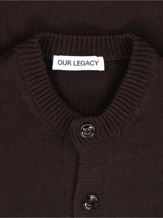 26SS 아워레가시 Parlor 가디건 M2263PBBLACK COFFEE COTTON RAFIA Brown - OUR LEGACY