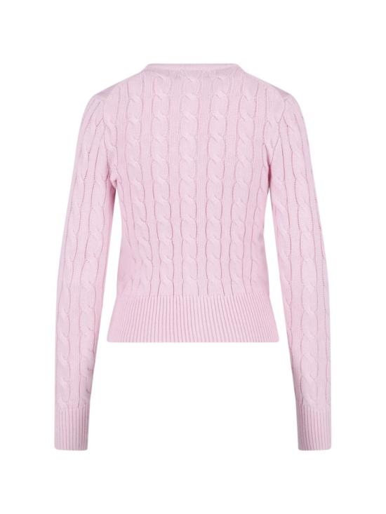 26SS 폴로 랄프로렌 폴로 자수 케이블 니트 가디건 211 971868010 Pink - POLO RALPH LAUREN