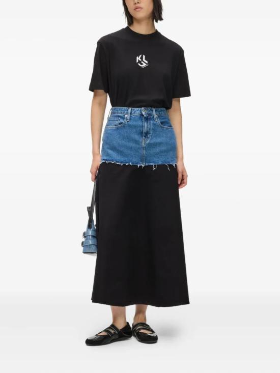 26SS 칼라거펠트 스커트 B1W12019 Black - KARL LAGERFELD