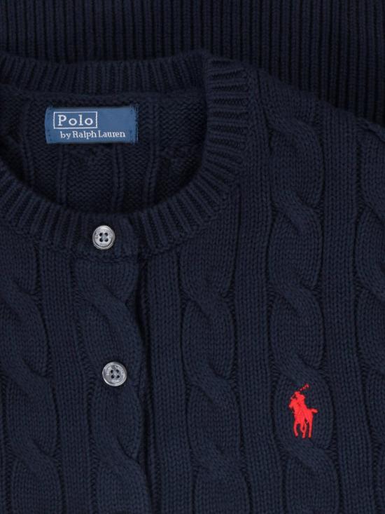 26SS 폴로 랄프로렌 폴로 자수 케이블 니트 가디건 211 971868008 Blue - POLO RALPH LAUREN
