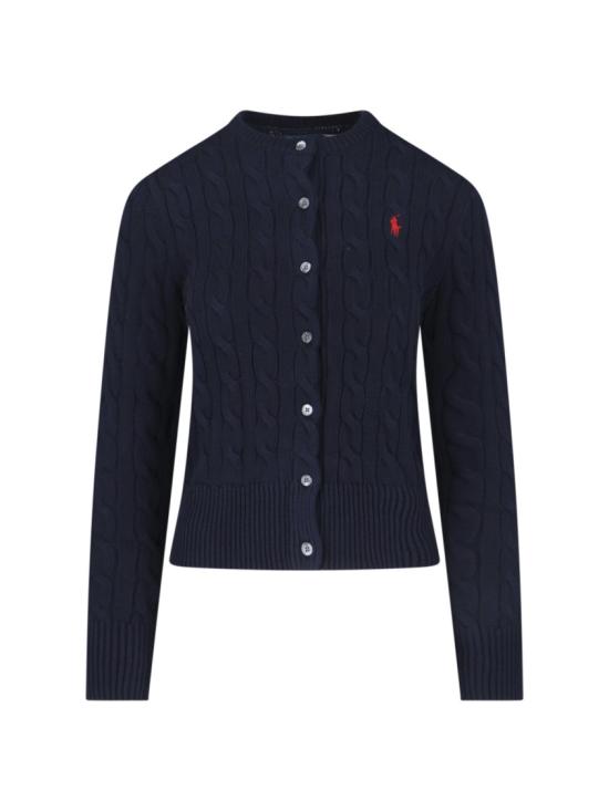 26SS 폴로 랄프로렌 폴로 자수 케이블 니트 가디건 211 971868008 Blue