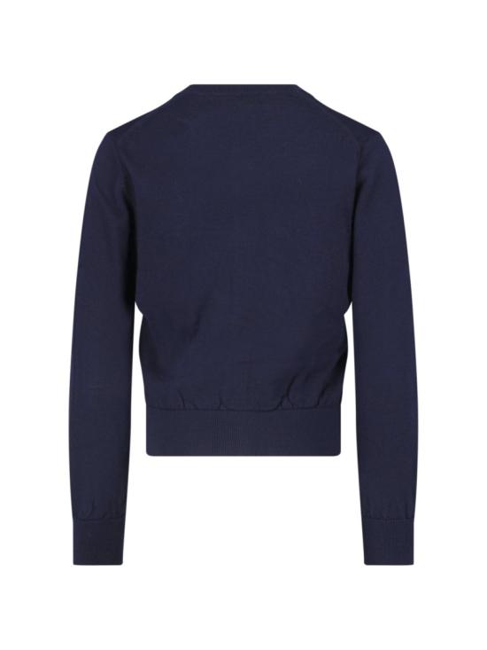 25FW 꼼데가르송 울 저지 리본 데코레이션 가디건 NP N006 W251 Blue - COMME DES GARCONS