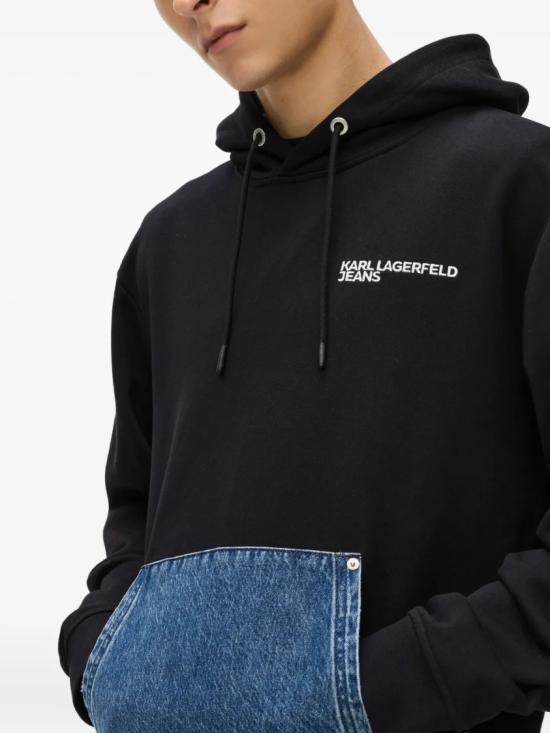 26SS 칼라거펠트 후드 티셔츠 B1M20055 Black - KARL LAGERFELD
