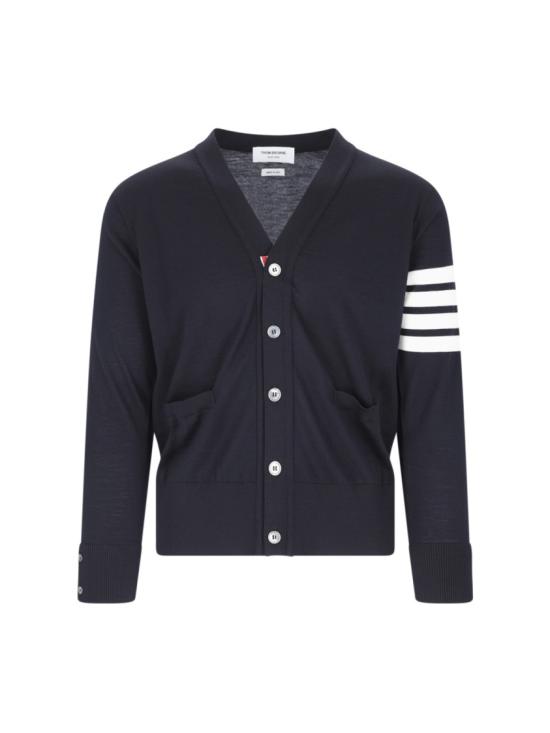 26SS 톰브라운 4바 서스테이너블 파인 메리노 울 클래식 가디건 MKC002A Y1014415 Blue