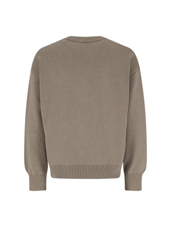 26SS 아미 ADC 울 & 코튼 크루넥 하트 스웨터 UKS859 KN0156A117 Neutrals - AMI