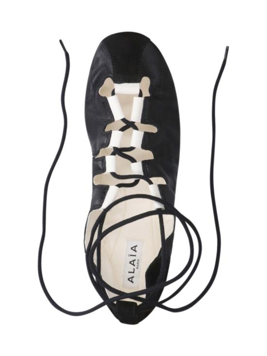 26SS 알라이아 플랫 슈즈 AA3A1030I208999 Black - ALAIA
