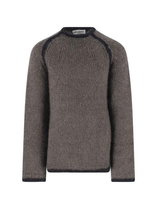 25FW 아워레가시 라이더 라운드넥 모헤어 스웨터 M4253RSSTEEL MOHAIR Brown