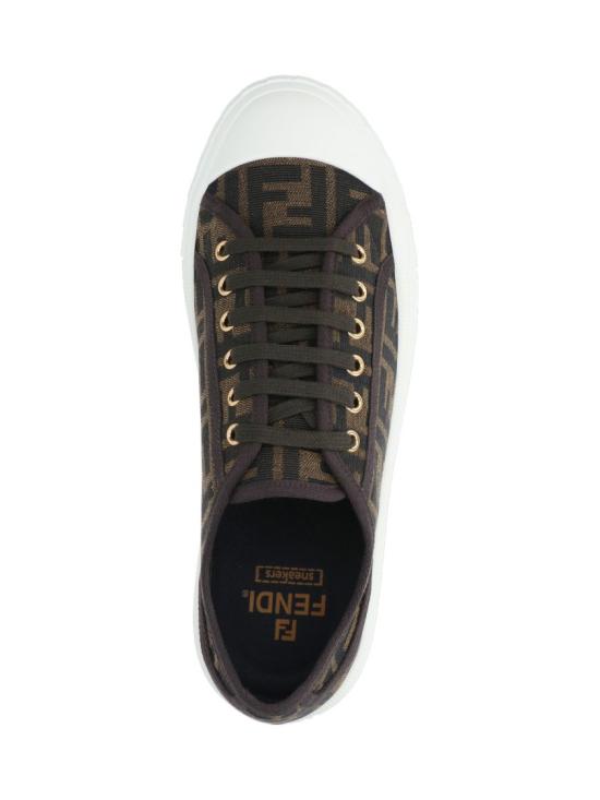 26SS 펜디 도미노 패브릭 로우탑 7E1553 AJZXF0R7V Brown - FENDI