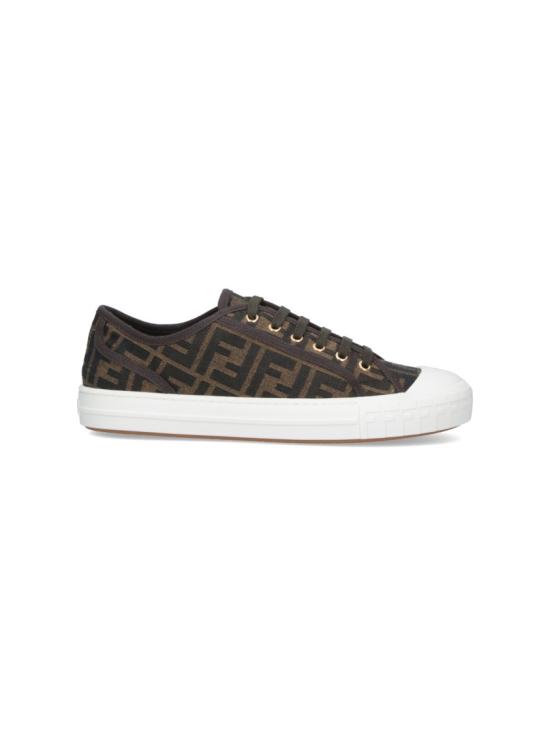 26SS 펜디 도미노 패브릭 로우탑 7E1553 AJZXF0R7V Brown