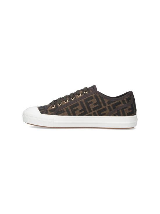26SS 펜디 도미노 패브릭 로우탑 7E1553 AJZXF0R7V Brown - FENDI