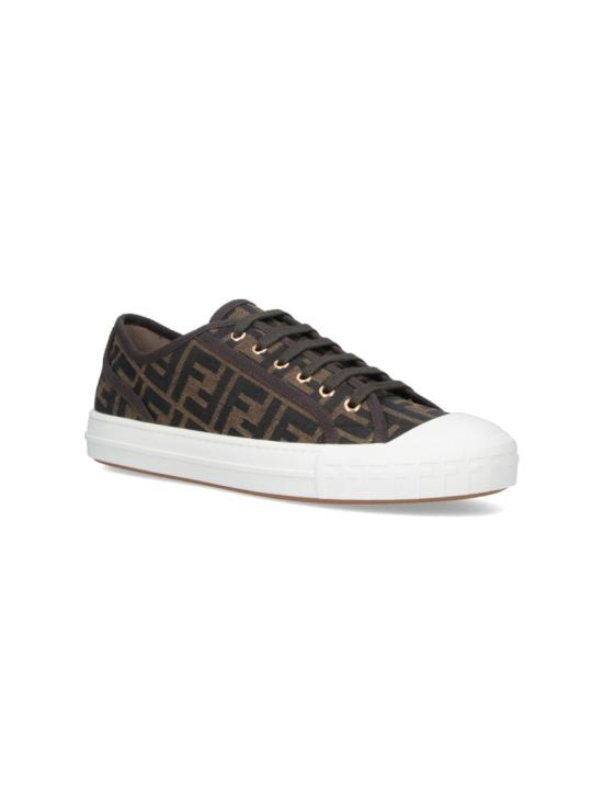 26SS 펜디 도미노 패브릭 로우탑 7E1553 AJZXF0R7V Brown - FENDI
