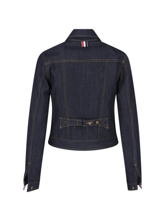  톰브라운 셀비지 데님 슈렁큰 재킷 FBC948U F1101415 Blue - THOM BROWNE