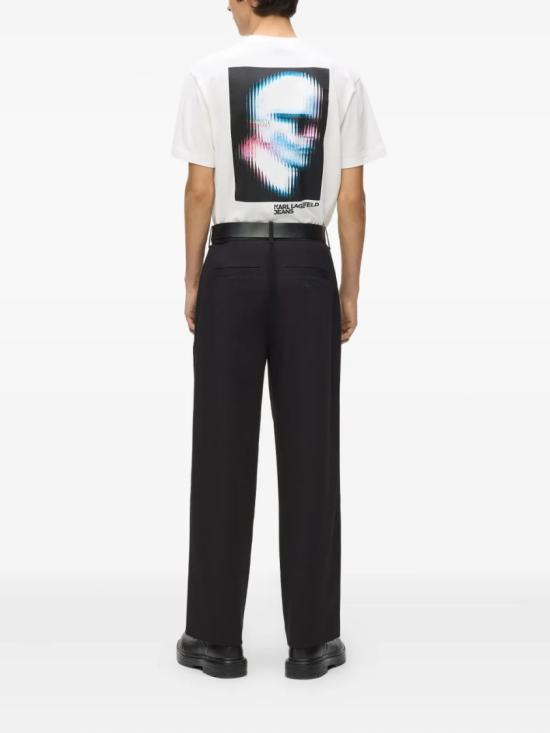 26SS 칼라거펠트 스트레이트 팬츠 B1M10026 Black - KARL LAGERFELD