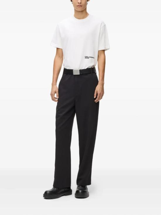 26SS 칼라거펠트 스트레이트 팬츠 B1M10026 Black - KARL LAGERFELD