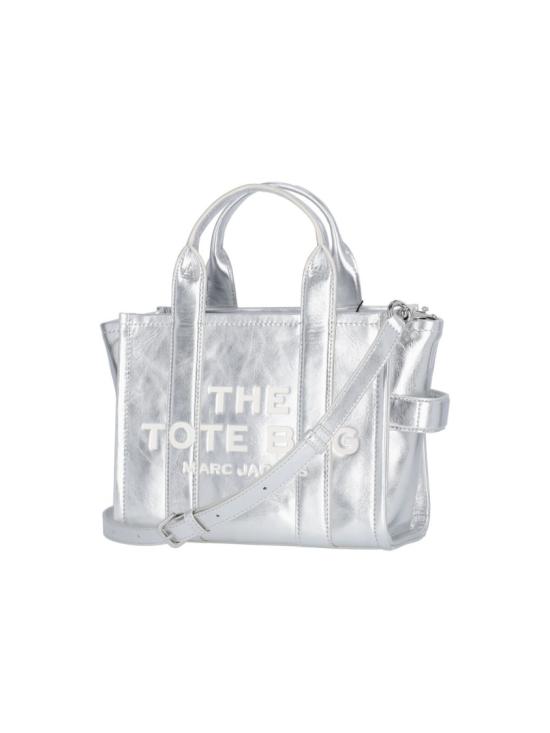 26SS 마크제이콥스 메탈릭 스몰 토트백 2F3HTT004H01039 Silver - MARC JACOBS