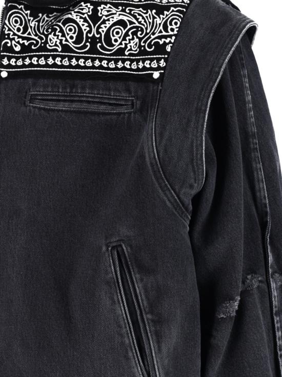 25FW 피디에프 데님 자켓 DFM09027DF119WHBLKWHBLK Black - PDF