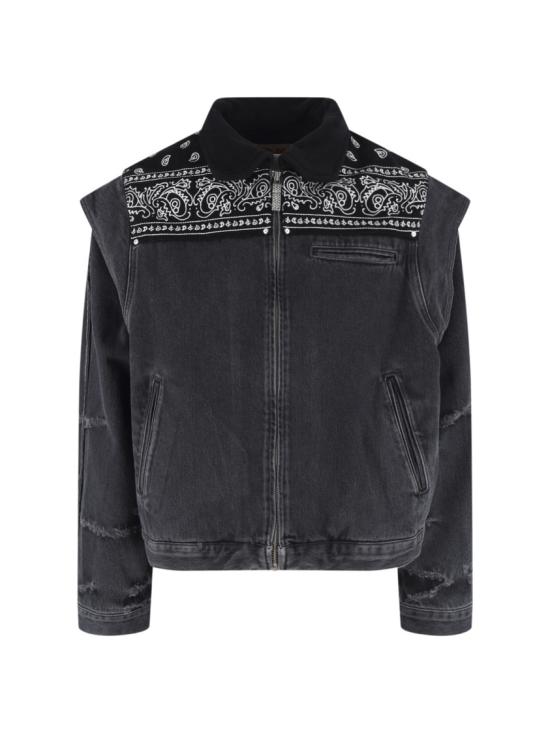25FW 피디에프 데님 자켓 DFM09027DF119WHBLKWHBLK Black