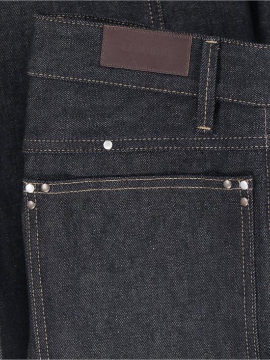 26SS 르메르 스터드 와이드 팬츠 PA1288 LD1061BK965 Grey - LEMAIRE