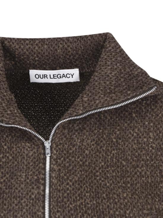 25FW 아워레가시 슬림 집 롱슬리브 W4256SBBROWN SPARSE BUCKLE WEAVE Brown - OUR LEGACY