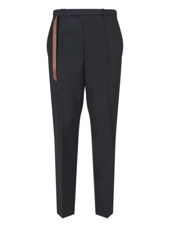 26SS 디젤 P-NEDAR 바이커 벨트 스트랩 테일러드 팬츠 A22877 0WICS9XXA Black