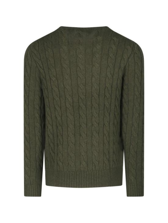 26SS 폴로 랄프로렌 로고 자수 케이블 니트 스웨터 710 775885542 Green - POLO RALPH LAUREN