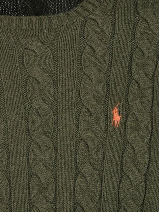 26SS 폴로 랄프로렌 로고 자수 케이블 니트 스웨터 710 775885542 Green - POLO RALPH LAUREN