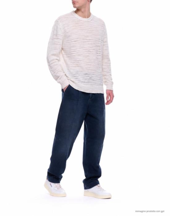 26FW 아토모 팩토리 스웨터 PE26AFU19 White - ATOMO FACTORY