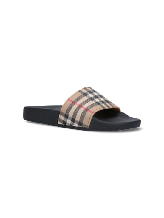 26SS 버버리 체크 프린트 슬라이드 8057037A7028 Neutrals - BURBERRY