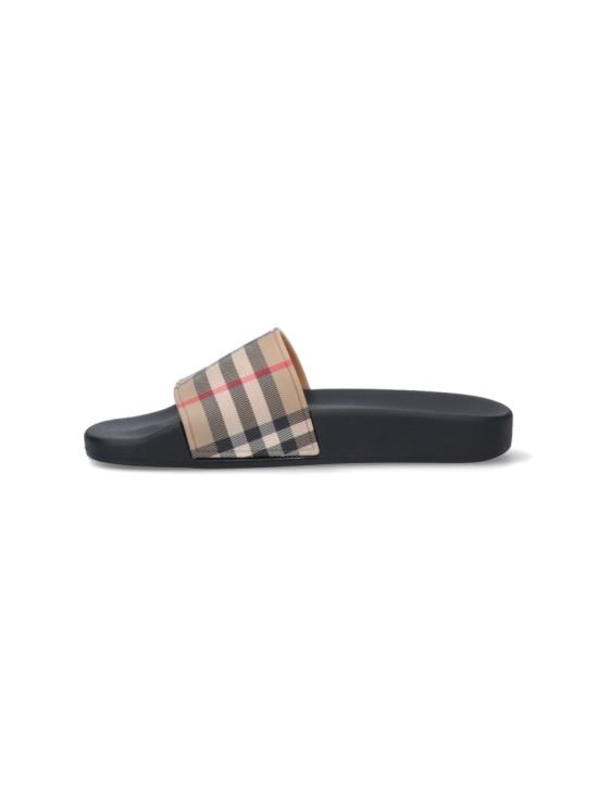 26SS 버버리 체크 프린트 슬라이드 8057037A7028 Neutrals - BURBERRY