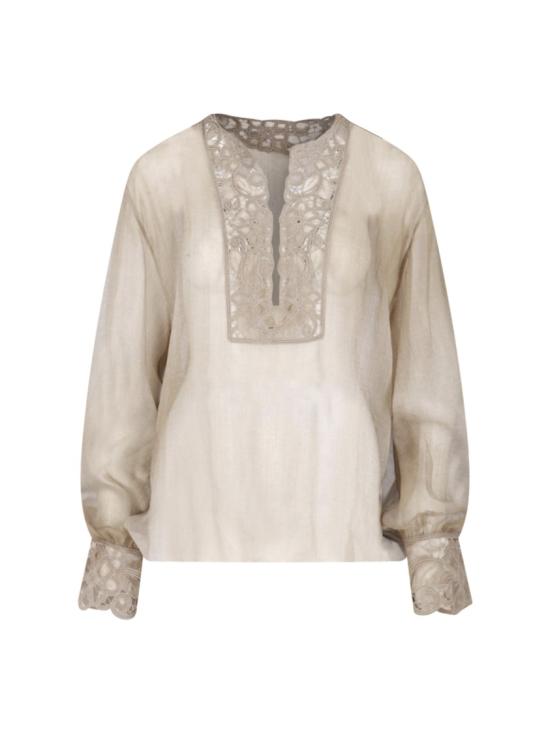26SS 에르마노 설비노 블라우스 D482K766RFWBS4850 Neutrals