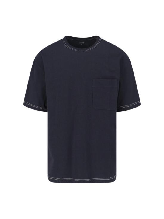 26SS 르메르 박시 저지 숏 슬리브 티셔츠 TS0010 LJ1010BR498 Black