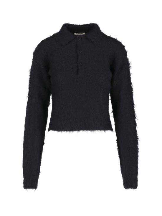 26SS 오라리 스웨터 A25AP03KMINK BLACK Black