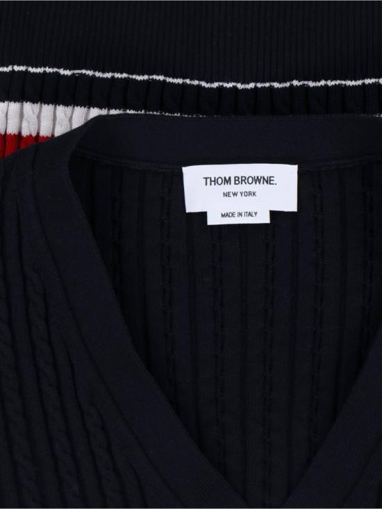  톰브라운 가디건 MKC640A Y3014415 Blue - THOM BROWNE