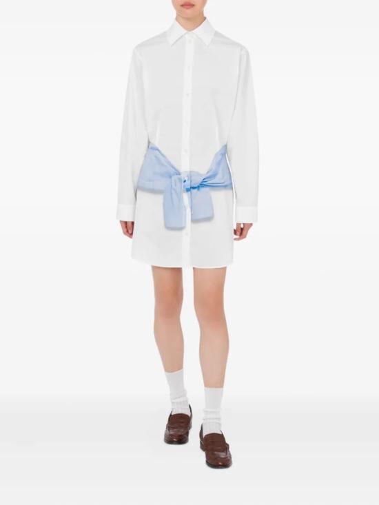 26SS 모스키노 미디 원피스 V04253231 White - MOSCHINO
