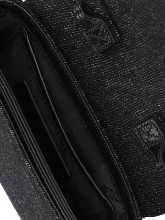 26SS 디젤 1DR 아이코닉 워시드 데님 숄더백 X08396 P6901T8013 Black - DIESEL