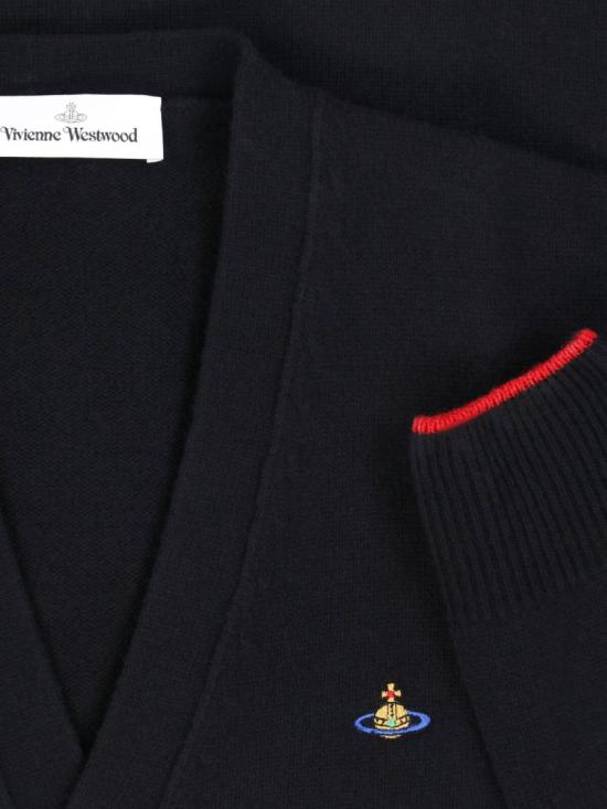 26SS 비비안웨스트우드 가디건 2701002V Y0018N401 Black - VIVIENNE WESTWOOD