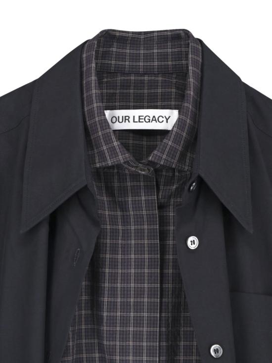 25FW 아워레가시 셔츠 W4252GBBLACK LIQUID POPLIN Black - OUR LEGACY