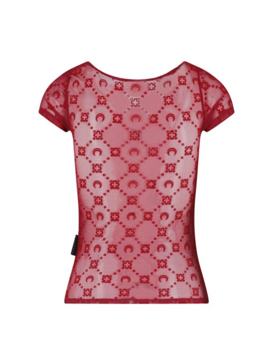 26SS 마린세르 반팔 티셔츠 WTO389A CJER0005RD11 Red - MARINE SERRE