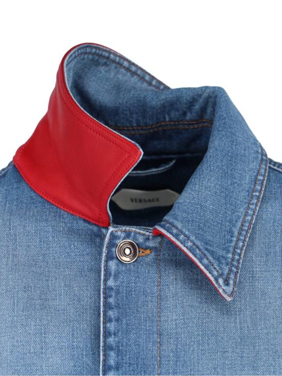 26SS 베르사체 데님 자켓 1023603 1A179212DC50 Blue - VERSACE