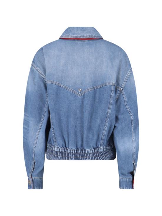 26SS 베르사체 데님 자켓 1023603 1A179212DC50 Blue - VERSACE