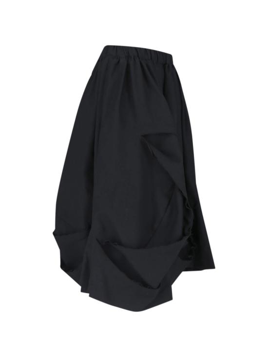 25FW 꼼데가르송 미디 스커트 RP S009 W251 Black - COMME DES GARCONS
