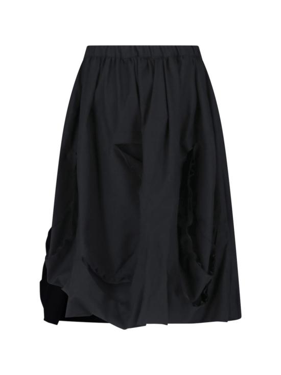 25FW 꼼데가르송 미디 스커트 RP S009 W251 Black - COMME DES GARCONS