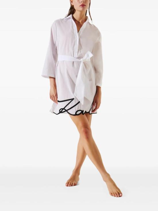 26SS 칼라거펠트 미디 원피스 A2W46075 White - KARL LAGERFELD
