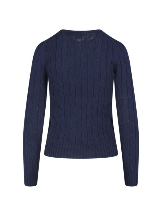 26SS 폴로 랄프로렌 포니 로고 피마코튼 케이블 니트 스웨터 211 971869008 Blue - POLO RALPH LAUREN