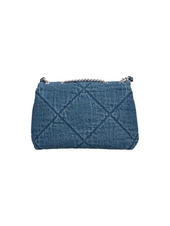 26SS 토리버치 다이아몬드 퀼트 데님 미니 탑 핸들 체인 월렛 178637401 Blue - TORY BURCH