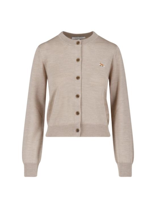 26SS 메종키츠네 베이비 폭스 메리노 레귤러 가디건 PW00502KT11810429 Neutrals