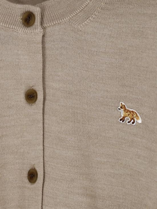 26SS 메종키츠네 베이비 폭스 메리노 레귤러 가디건 PW00502KT11810429 Neutrals - MAISON KITSUNE